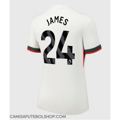 Camisa de time de futebol Chelsea Reece James #24 Replicas 2º Equipamento Feminina 2025-26 Manga Curta Camisa de time de futebol Chelsea Reece James #24 Replicas 2º Equipamento Feminina 2025-26 Manga Curta